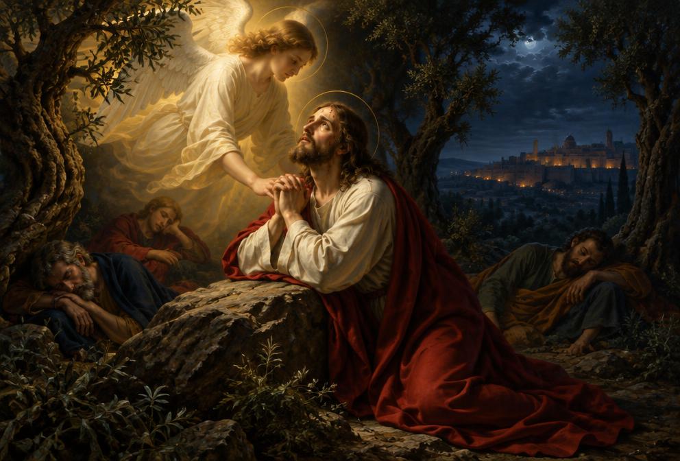 Yesus Berdoa kepada Bapa-Nya di Taman Getsemani
