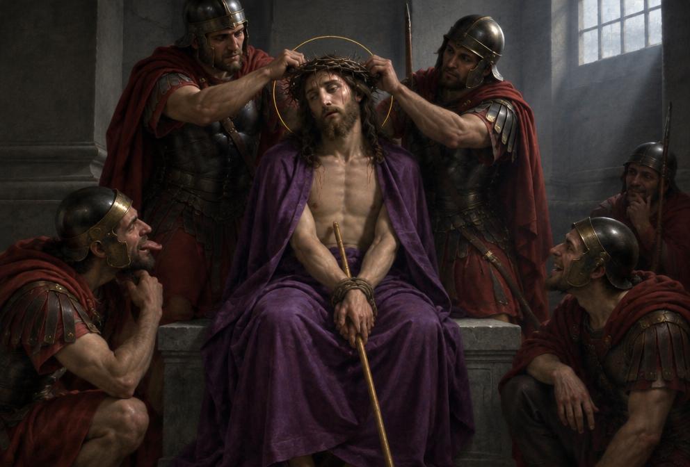 Yesus Dimahkotai Duri