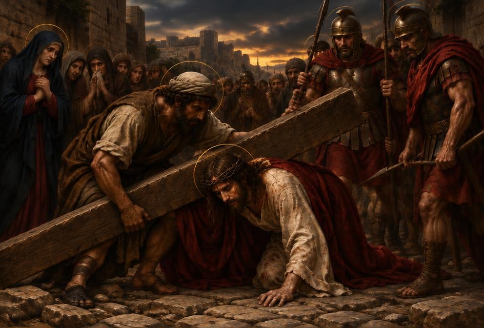 Yesus Memanggul Salib