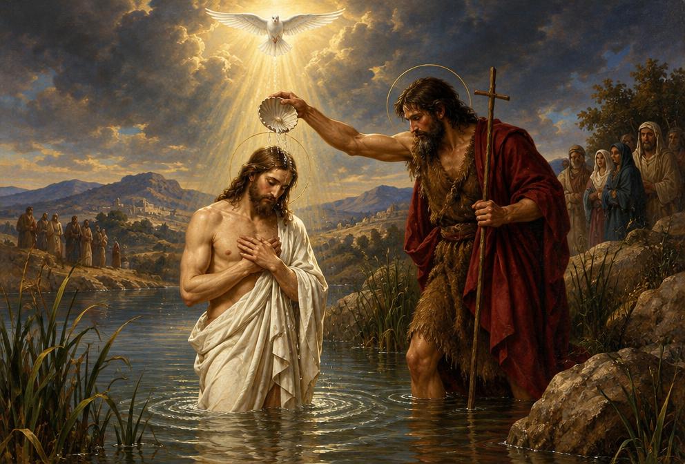 Yesus Dibaptis di Sungai Yordan